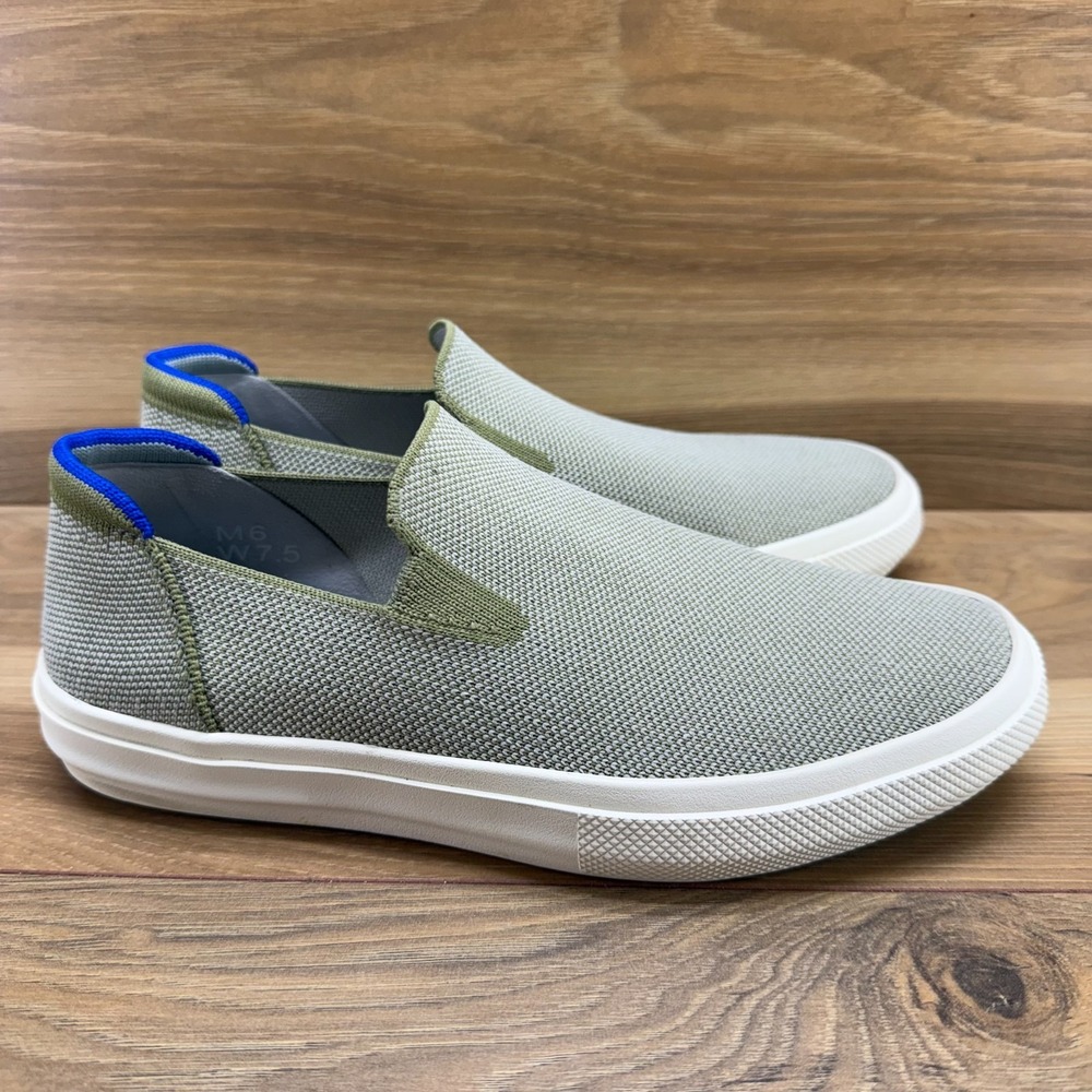 Rothys City Slip On Sneakers Womens 7.5 Green Comfort Flats - Picture 5 of 11